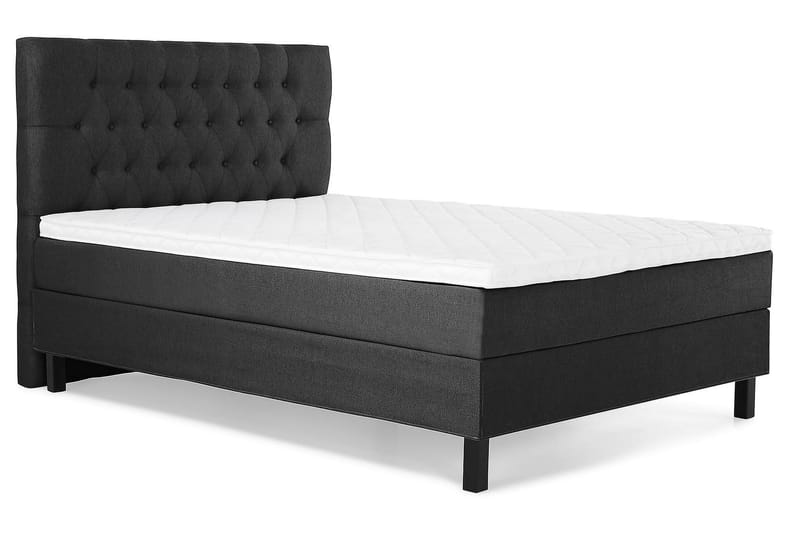 Lucky 140 Kontinentalsäng Svart/Grå - Möbler - Sovrum - Sängar - Kontinentalsängar