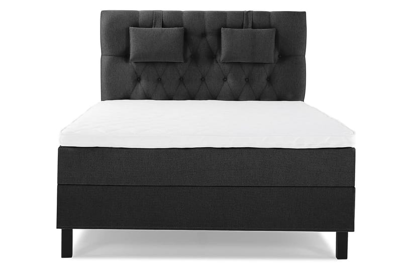 Lucky 140 Kontinentalsäng Svart/Grå - Möbler - Sovrum - Sängar - Kontinentalsängar