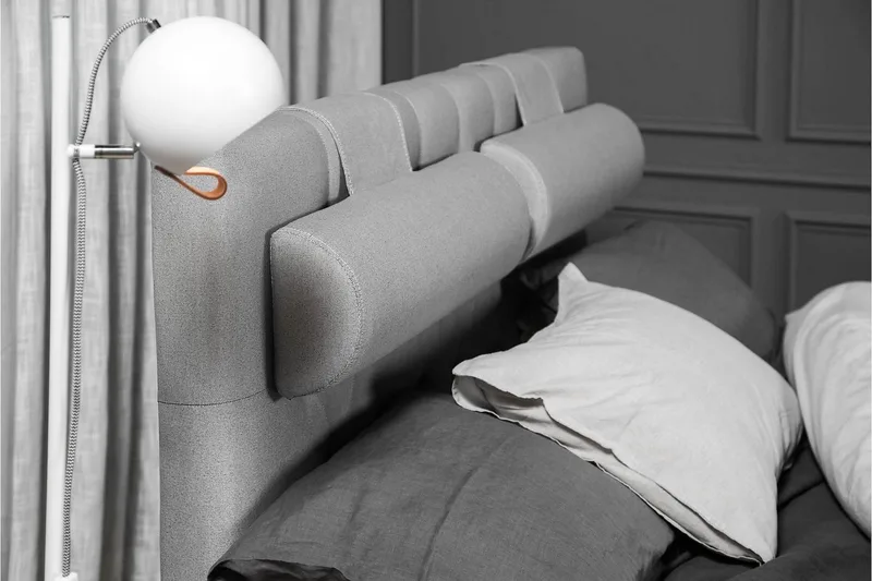 Lucky 140 Kontinentalsängspaket Grå - Möbler - Sovrum - Sängar - Kontinentalsängar