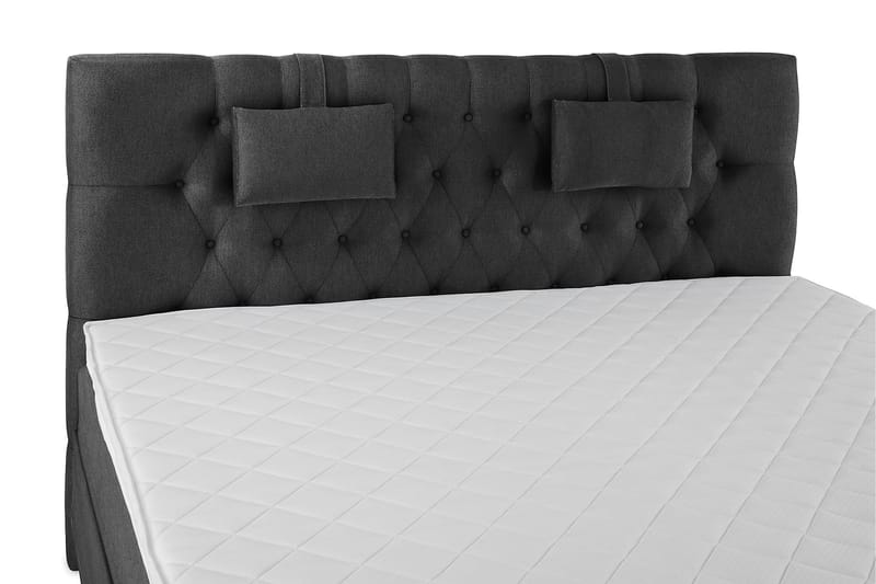 Lucky 160 Kontinentalsängspaket Svart/Grå - Möbler - Sovrum - Sängar - Kontinentalsängar