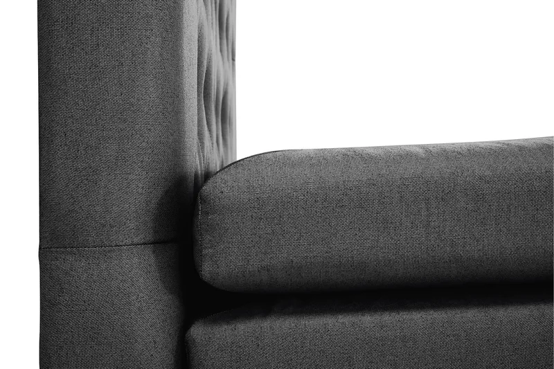 Lucky 160 Kontinentalsängspaket Svart/Grå - Möbler - Sovrum - Sängar - Kontinentalsängar