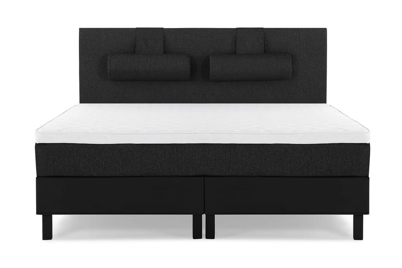 Lucky 180 Kontinentalsäng Svart/Grå/PU - Möbler - Sovrum - Sängar - Kontinentalsängar