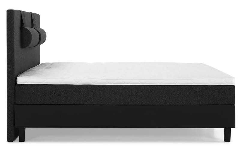 Lucky 180 Kontinentalsäng Svart/Grå/PU - Möbler - Sovrum - Sängar - Kontinentalsängar