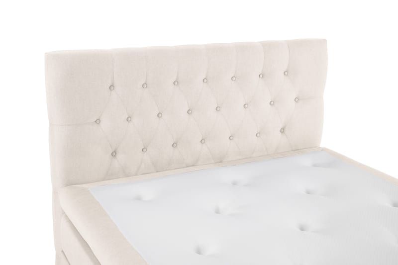 Lucky Komplett Sängpaket 120x200 Latex Diamant Sänggavel - Beige - Möbler - Sovrum - Sängar - Kontinentalsängar