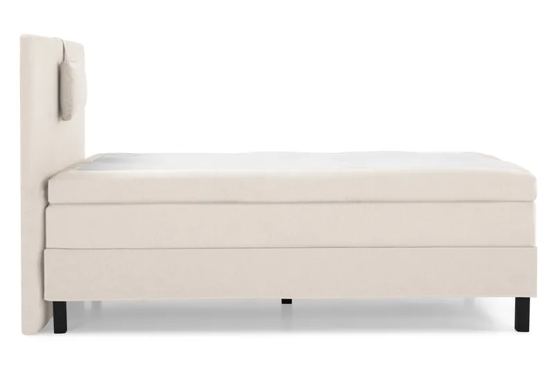Lucky Komplett Sängpaket 120x200 Latex Slät Sänggavel  Na - Nackkudde Liten Beige - Möbler - Sovrum - Sängar - Kontinentalsängar