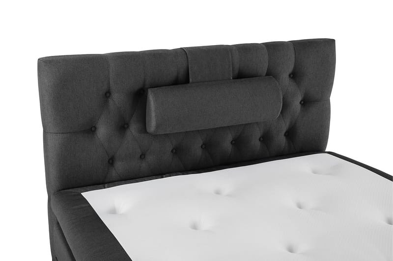 Lucky Komplett Sängpaket 120x200 Memory Diamant Sänggavel - Nackkudde Stor Svart/Grå - Möbler - Sovrum - Sängar - Kontinentalsängar