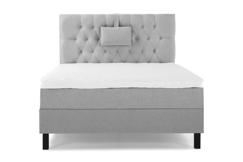 Lucky Komplett Sängpaket 120x200 Skum Diamant - Nackkudde Liten Mellangrå - Möbler - Sovrum - Sängar - Kontinentalsängar