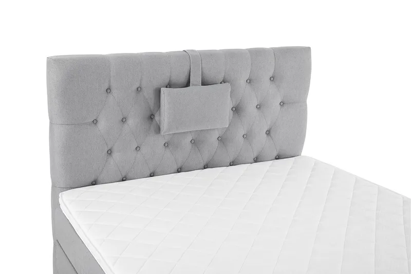 Lucky Komplett Sängpaket 120x200 Skum Diamant - Nackkudde Liten Mellangrå - Möbler - Sovrum - Sängar - Kontinentalsängar