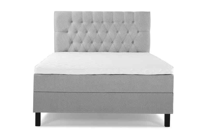 Lucky Komplett Sängpaket 120x200 Skum Diamant Sänggavel - Grå - Möbler - Sovrum - Sängar - Kontinentalsängar