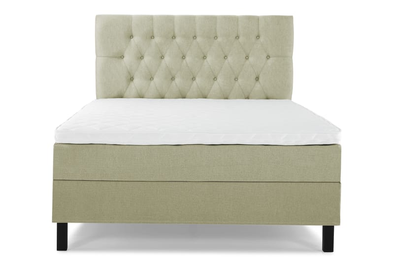 Lucky Komplett Sängpaket 120x200 Skum Diamant Sänggavel - Grön - Möbler - Sovrum - Sängar - Kontinentalsängar