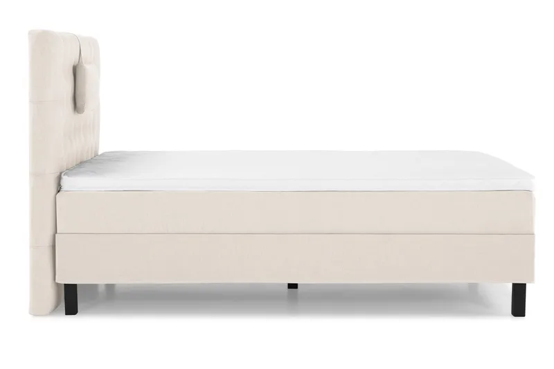 Lucky Komplett Sängpaket 120x200 Skum Diamant Sänggavel - Nackkudde Liten Beige - Möbler - Sovrum - Sängar - Kontinentalsängar