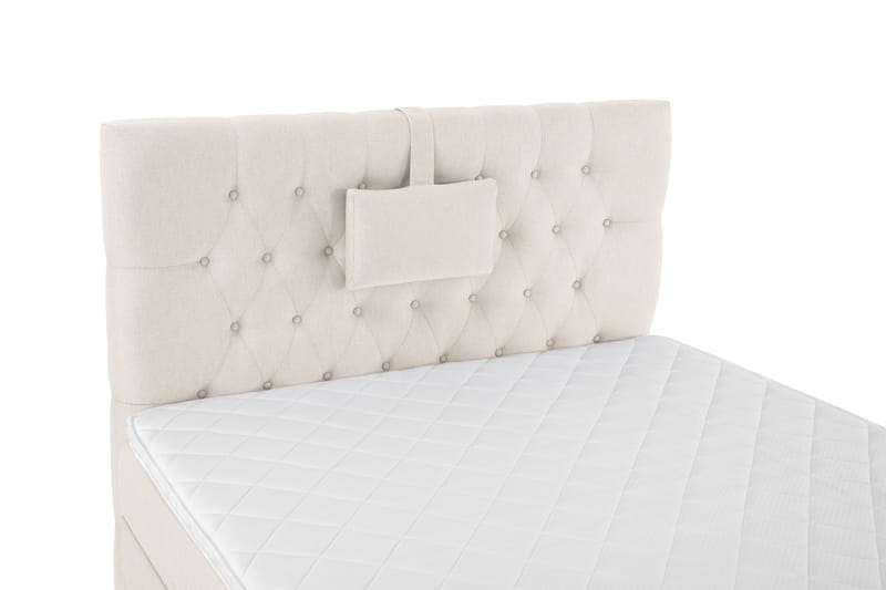 Lucky Komplett Sängpaket 120x200 Skum Diamant Sänggavel - Nackkudde Liten Beige - Möbler - Sovrum - Sängar - Kontinentalsängar