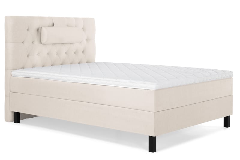 Lucky Komplett Sängpaket 120x200 Skum Diamant Sänggavel - Nackkudde Stor Beige - Möbler - Sovrum - Sängar - Kontinentalsängar