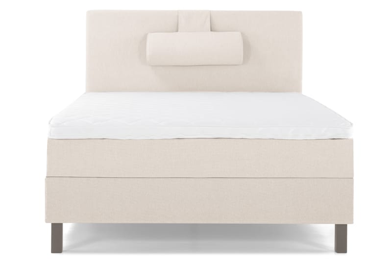 Lucky Komplett Sängpaket 120x200 Skum Slät Sänggavel - Nackkudde Stor Beige - Möbler - Sovrum - Sängar - Kontinentalsängar