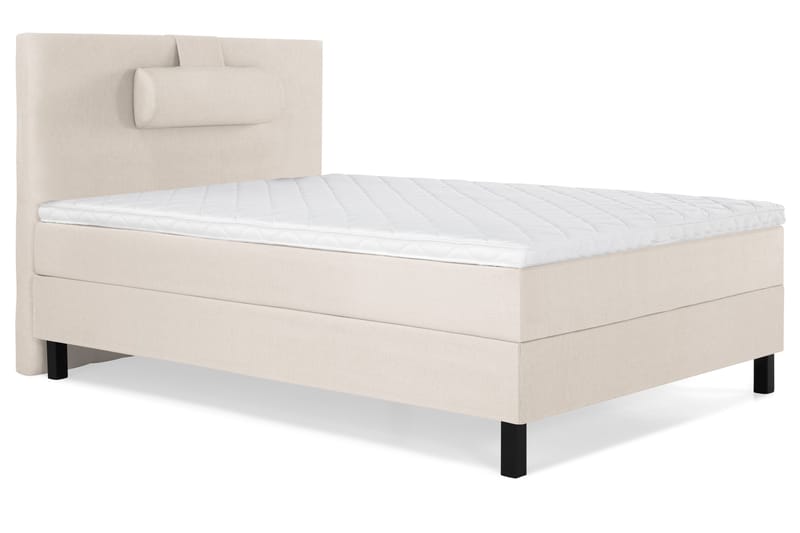 Lucky Komplett Sängpaket 120x200 Skum Slät Sänggavel - Nackkudde Stor Beige - Möbler - Sovrum - Sängar - Kontinentalsängar