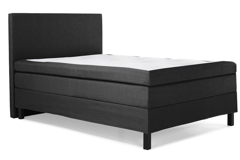 Lucky Komplett Sängpaket 120x200 Polyeter Slät - Svart/Grå - Möbler - Sovrum - Sängar - Kontinentalsängar