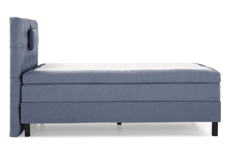 Lucky Komplett Sängpaket 120x200 Polyeter Diamant Sänggavel - Nackkudde Liten Mörkblå - Möbler - Sovrum - Sängar - Kontinentalsängar