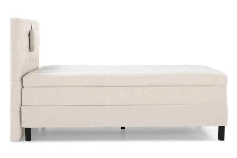 Lucky Komplett Sängpaket 120x200 Polyeter Diamant Sänggavel - Nackkudde Liten Beige - Möbler - Sovrum - Sängar - Kontinentalsängar