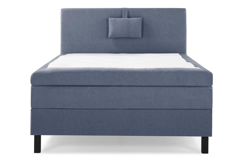 Lucky Komplett Sängpaket 120x200 Polyeter Slät Sänggavel - Nackkudde Liten Mörkblå - Möbler - Sovrum - Sängar - Kontinentalsängar