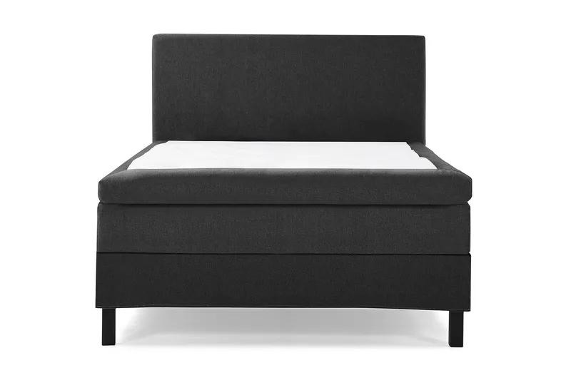 Lucky Komplett Sängpaket 120x200 Polyeter Slät, Svart/Grå