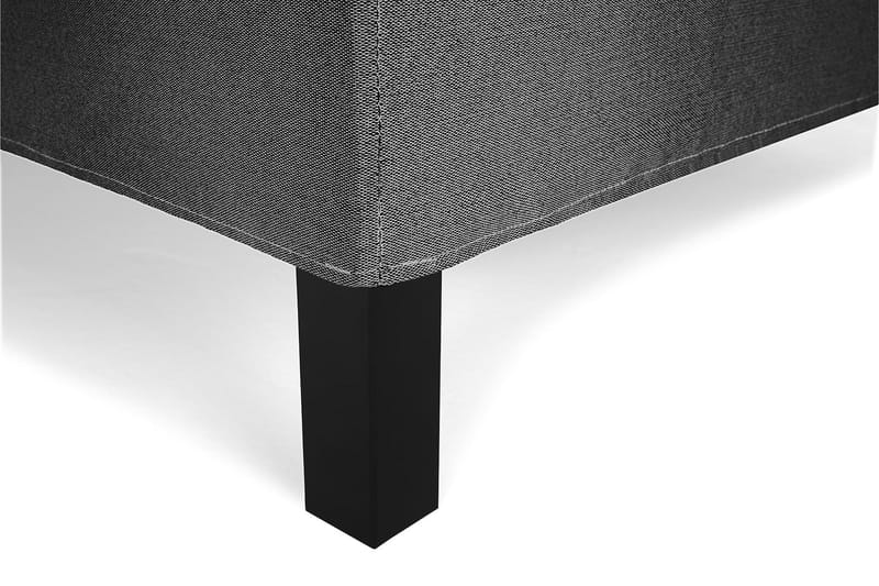 Lucky Komplett Sängpaket 120x200 Polyeter Slät - Svart/Grå - Möbler - Sovrum - Sängar - Kontinentalsängar