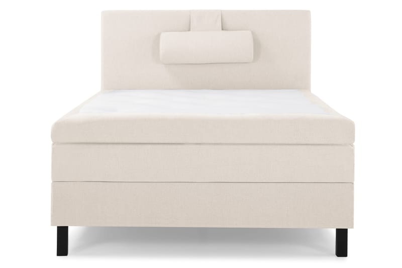 Lucky Komplett Sängpaket 120x200 Polyeter Slät Sänggavel - Nackkudde Stor Beige - Möbler - Sovrum - Sängar - Kontinentalsängar
