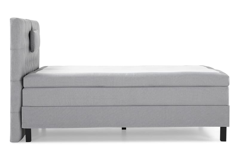 Lucky Komplett Sängpaket 120x200 Polyeter Diamant Sänggavel - Nackkudde Liten Mellangrå - Möbler - Sovrum - Sängar - Kontinentalsängar