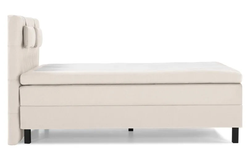 Lucky Komplett Sängpaket 140x200 Latex Diamant Sänggavel - Nackkudde Liten Beige - Möbler - Sovrum - Sängar - Kontinentalsängar
