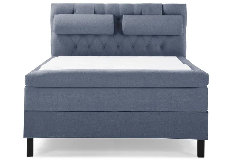 Lucky Komplett Sängpaket 140x200 Polyeter Diamant - Nackkudde Stor Mörkblå - Möbler - Sovrum - Sängar - Kontinentalsängar