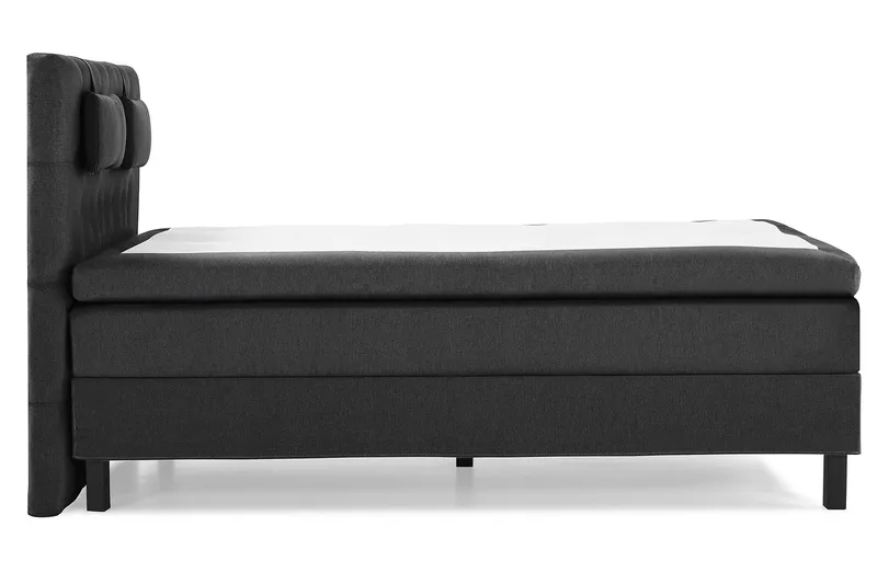 Lucky Komplett Sängpaket 140x200 Polyeter Diamant - Nackkudde Liten Svart/Grå - Möbler - Sovrum - Sängar - Kontinentalsängar
