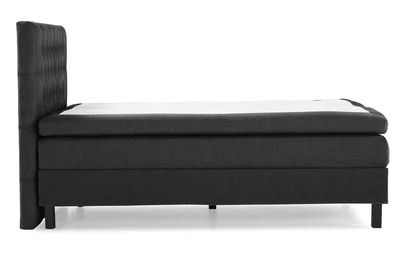 Lucky Komplett Sängpaket 140x200 Polyeter Diamant - Svart / Grå - Möbler - Sovrum - Sängar - Kontinentalsängar