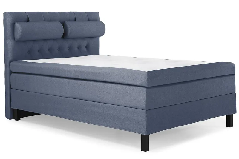 Lucky Komplett Sängpaket 140x200 Polyeter Diamant - Nackkudde Stor Mörkblå - Möbler - Sovrum - Sängar - Kontinentalsängar