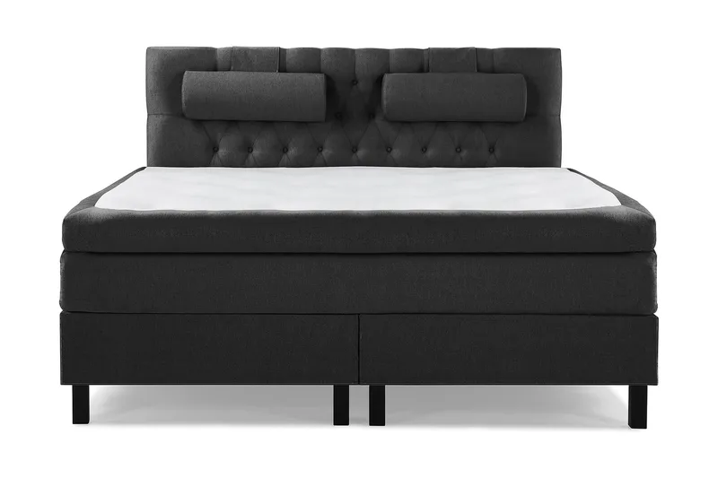 Lucky Komplett Sängpaket 160x200 Latex Diamant - Nackkudde Stor Svart/Grå - Möbler - Sovrum - Sängar - Kontinentalsängar