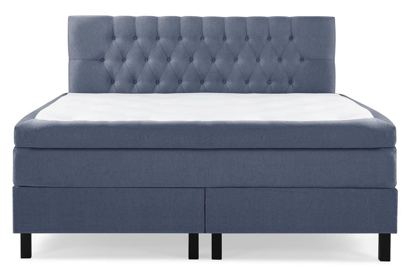 Lucky Komplett Sängpaket 160x200 Latex Diamant Sänggavel - Mörkblå - Möbler - Sovrum - Sängar - Kontinentalsängar