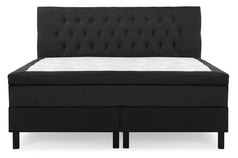 Lucky Komplett Sängpaket 160x200 Latex Diamant, Svart/Grå/PU