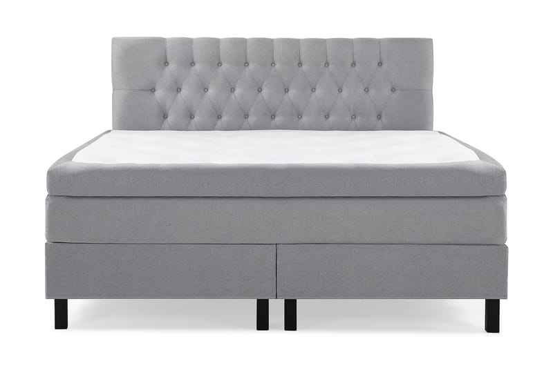 Lucky Komplett Sängpaket 160x200 Memory Diamant Sänggavel - Mellangrå - Möbler - Sovrum - Sängar - Kontinentalsängar