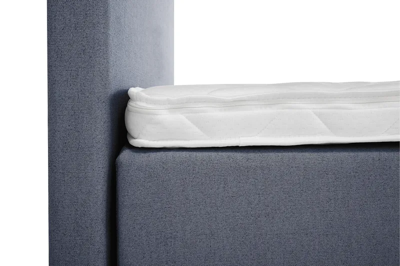 Lucky Komplett Sängpaket 160x200 Skum Slät Sänggavel - Nackkudde Liten Mörkblå - Möbler - Sovrum - Sängar - Kontinentalsängar