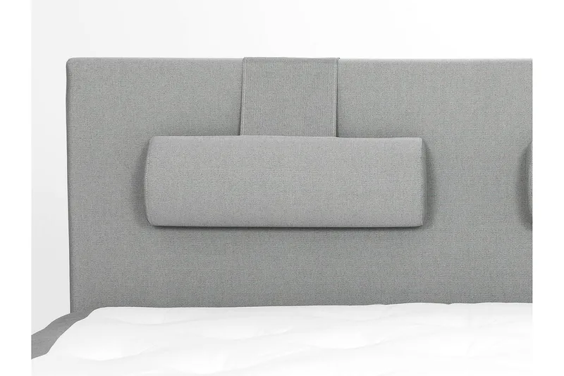 Lucky Komplett Sängpaket 160x200 Skum Slät Sänggavel - Nackkudde Stor Mellangrå - Möbler - Sovrum - Sängar - Kontinentalsängar