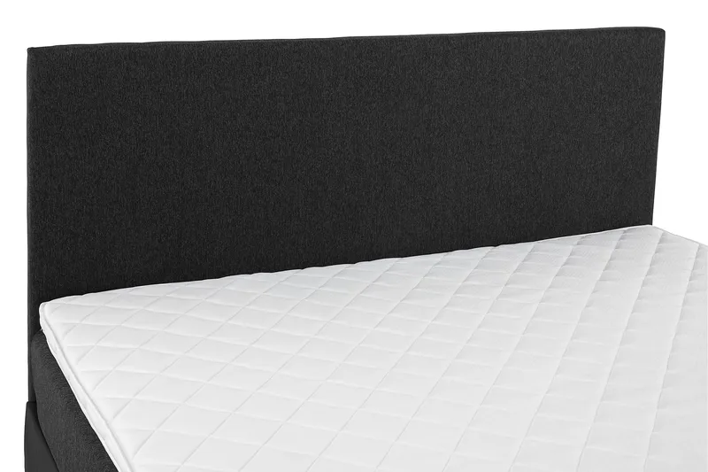 Lucky Komplett Sängpaket 160x200 Skum Slät - Svart/Grå/PU - Möbler - Sovrum - Sängar - Kontinentalsängar