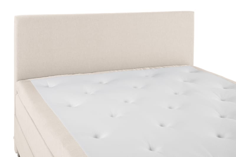 Lucky Komplett Sängpaket 160x200 Polyeter Slät Sänggavel - Beige - Möbler - Sovrum - Sängar - Kontinentalsängar