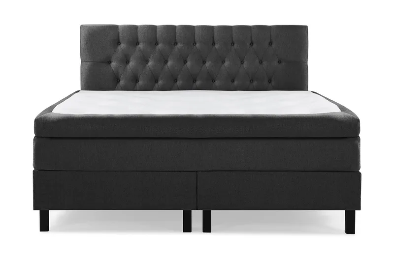 Lucky Komplett Sängpaket 160x200 Polyeter Diamant - Svart/Grå - Möbler - Sovrum - Sängar - Kontinentalsängar