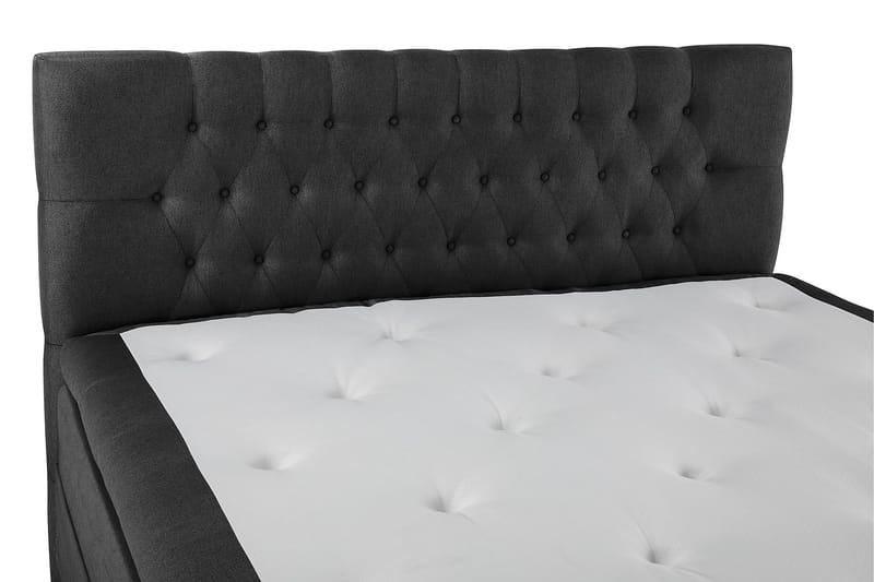 Lucky Komplett Sängpaket 160x200 Polyeter Diamant - Svart/Grå - Möbler - Sovrum - Sängar - Kontinentalsängar