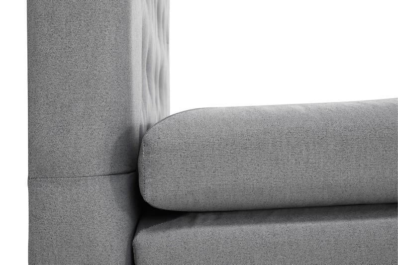 Lucky Komplett Sängpaket 160x200 Polyeter Diamant Sänggavel - Grå - Möbler - Sovrum - Sängar - Kontinentalsängar