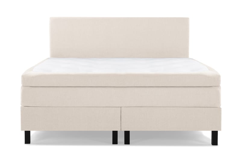Lucky Komplett Sängpaket 160x200 Polyeter Slät Sänggavel, Beige