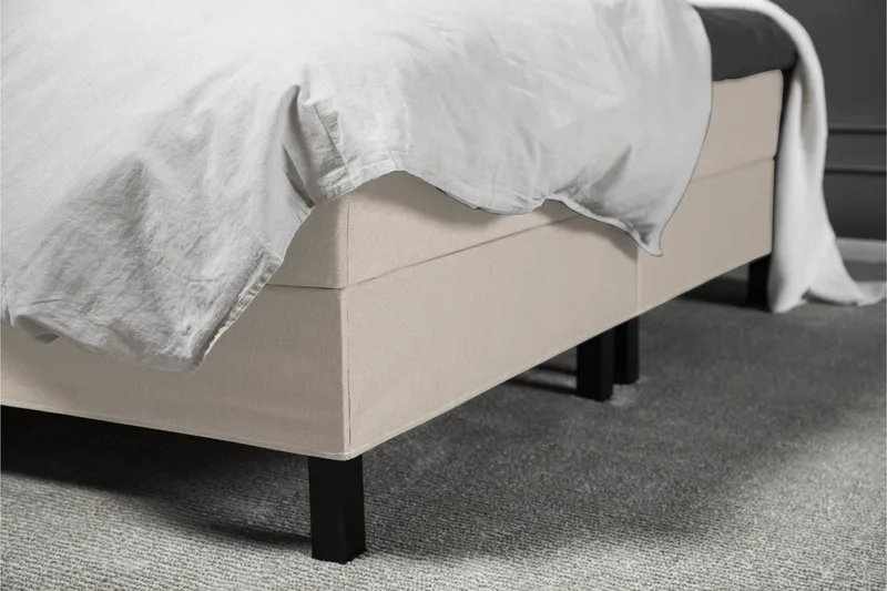 Lucky Komplett Sängpaket 180x200 Latex Diamant Sänggavel - Beige - Möbler - Sovrum - Sängar - Kontinentalsängar