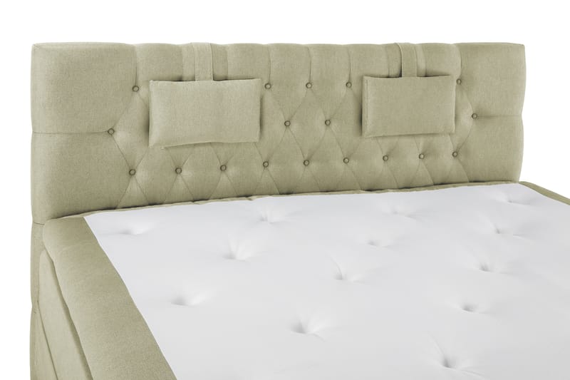 Lucky Komplett Sängpaket 180x200 Latex Diamant Sänggavel - Nackkudde Liten Grön - Möbler - Sovrum - Sängar - Kontinentalsängar