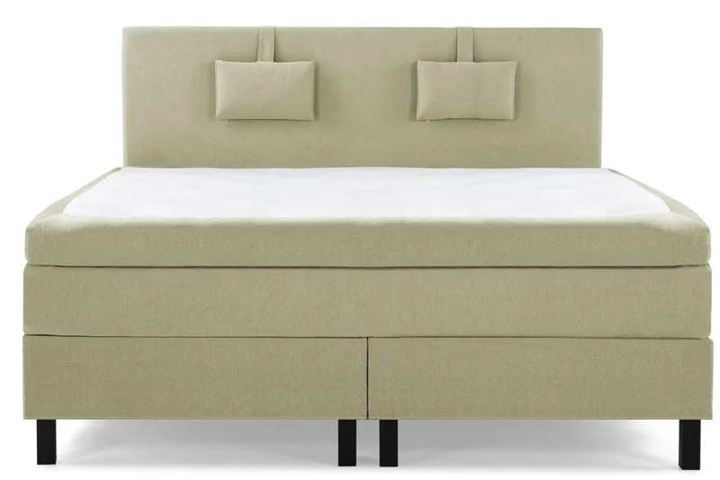 Lucky Komplett Sängpaket 180x200 Latex Slät Sänggavel - Nackkudde Liten Grön - Möbler - Sovrum - Sängar - Kontinentalsängar