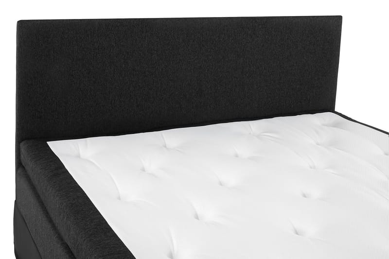 Lucky Komplett Sängpaket 180x200 Latex Slät - Svart/Grå/PU - Möbler - Sovrum - Sängar - Kontinentalsängar