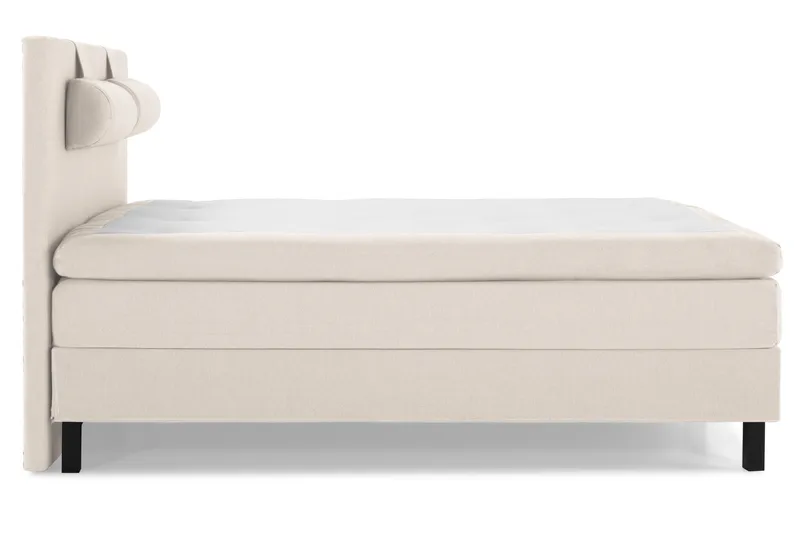 Lucky Komplett Sängpaket 180x200 Memory Slät Sänggavel - Nackkudde Stor Beige - Möbler - Sovrum - Sängar - Kontinentalsängar