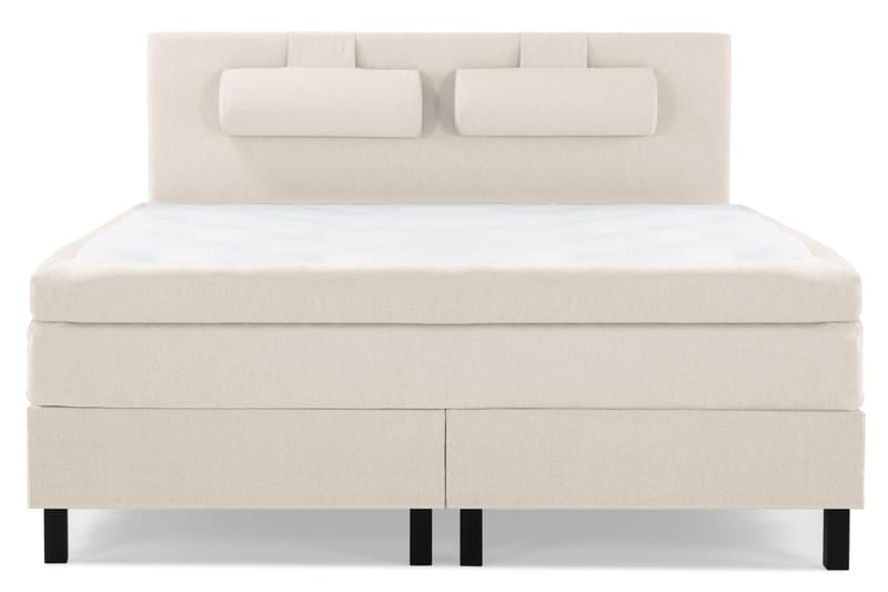 Lucky Komplett Sängpaket 180x200 Memory Slät Sänggavel - Nackkudde Stor Beige - Möbler - Sovrum - Sängar - Kontinentalsängar